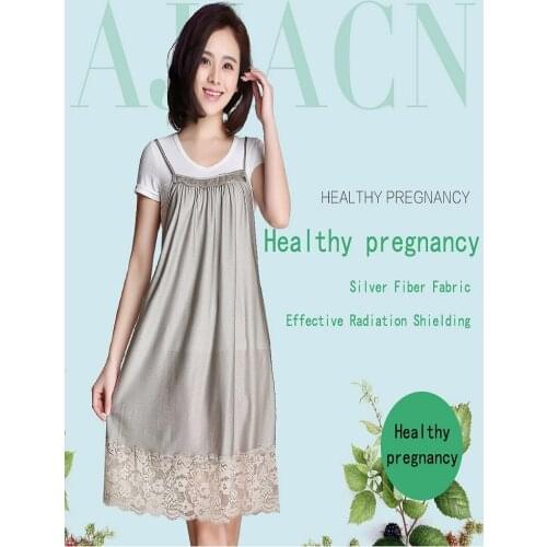 Ajiacn New arrival electromagnetic radiation protective pregnant women dress,Comfortable & breathable maternity protective dress