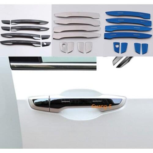 Car Styling Cover Detector Stick Frame Trim Stainless Steel Door Handle 8pcs For Honda CRV CR-V 2017 2018 2019 2020