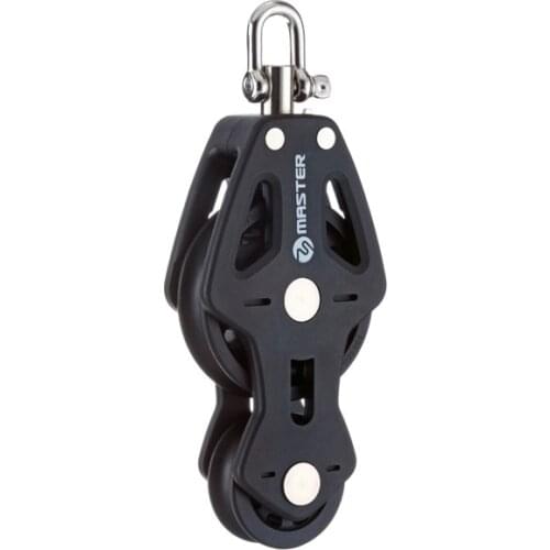 Sailboat Dinghy 50mm 2" Single Swivel Shackle Fiddle Block Small Boat Block Master BP-0519F