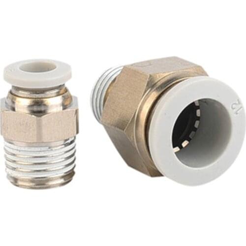 2pcs Pneumatic Connectors For 3D Printers Bowden Extruder Quick Jointer Coupler 1.75mm Pipe fittings PTFE Tube