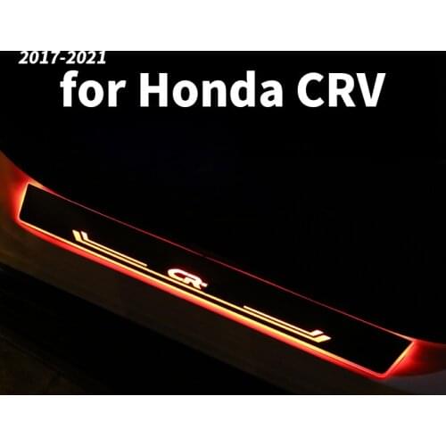 Door sill bar with LED lights welcome pedal foot pedal door strip modification accessories For Honda CRV CR-V 2018 19 2020 2021