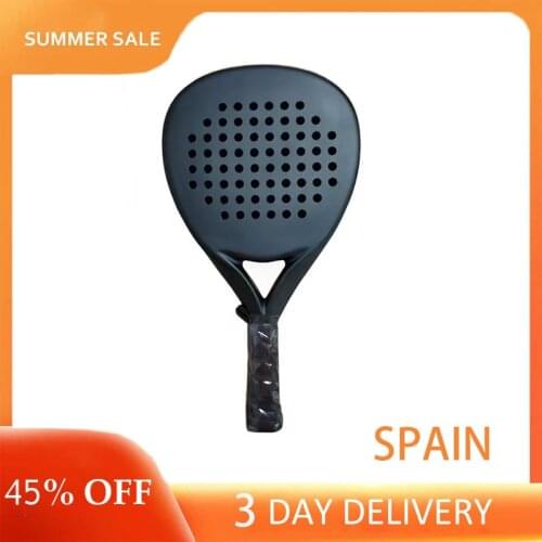 Professional Carbon Paddle Racket Soft EVA Face Tennis Raqueta With Padel Racket Bag For Men Women Training Accessories