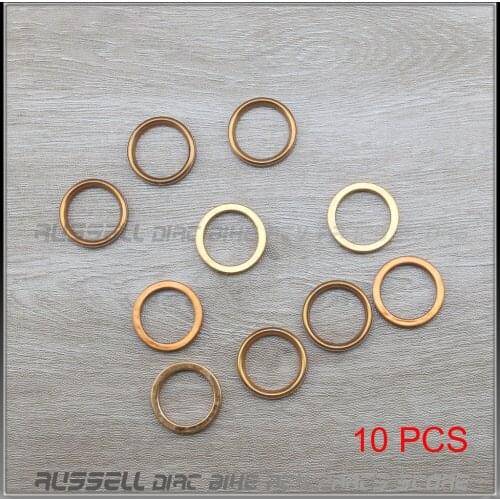 40mm 10 Pcs Outside Metal Motorcycle Exhaust Pipe Muffler Gasket for Honda CG125