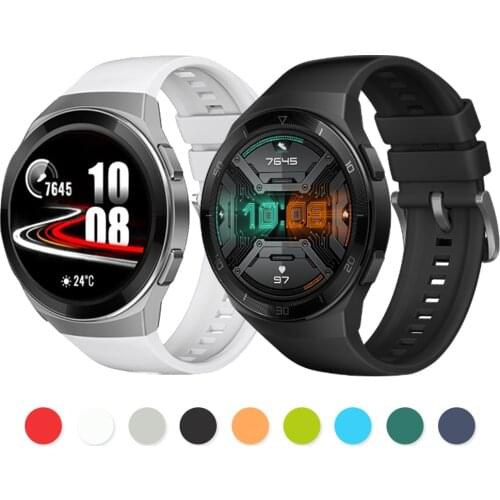 Official Style Silicone TPU Band For HUAWEI Watch GT 2e GT2e Strap Wristband Replaceable Solid color Watchbands Belt Correa