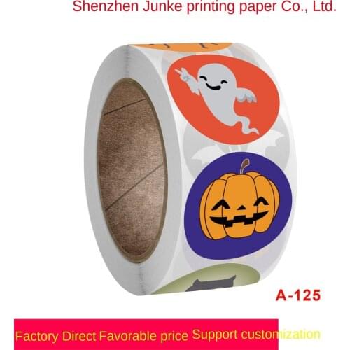 Roll up stickers for Halloween decoration gift series sticker label