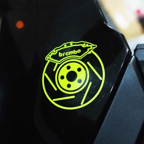 Car Styling and Decals Motorcycle Locomotive Brake Calipers Decorate Sticker Applique