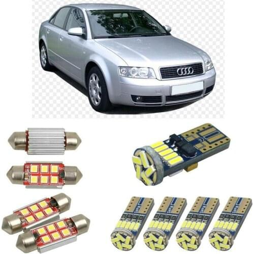 Interior led Car lights For audi A4 8e2 b6 sedan Reading dome bulbs for cars error free License Plate Light 16pc/lot