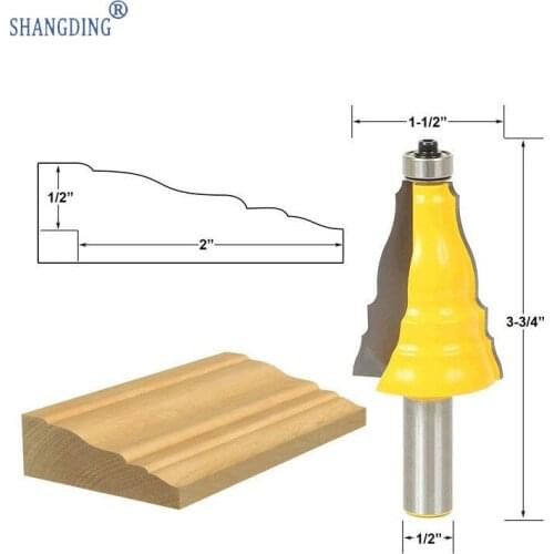 High Archives Carpentry Milling Cutter Handrail Knife Line Knife 12.7mm Hilt Skirting Knife Gong Milling Cutter Carving Knife