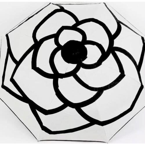 High-quality Luxury brand automatic anti-UV sunshade umbrella rain women parasol umbrella designer summer mini umbrella