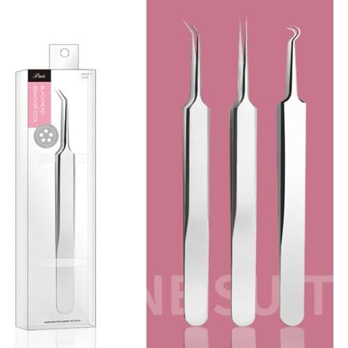 1PC Acne Blackhead Remover Needles Extractor Stainless Steel Pimple Blemish Comedone Clip Removal Tweezer Beauty Face Care Tool