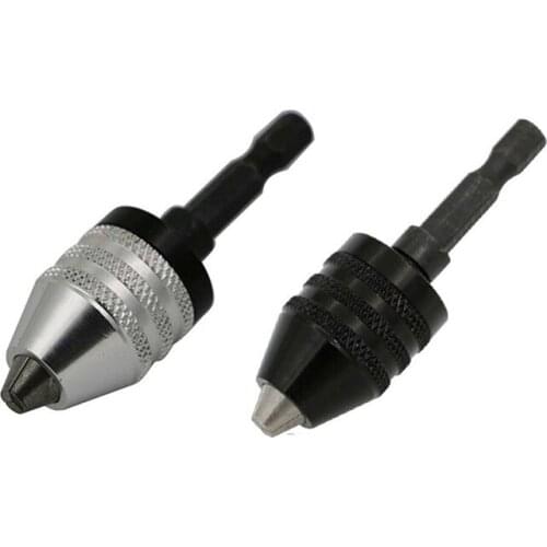 1Piece Universal Jaw Conversion Chuck 0.3-6.5mm Hexagonal Shank Pushed Back Mini Chuck Electric Drill Accessories For Power Tool