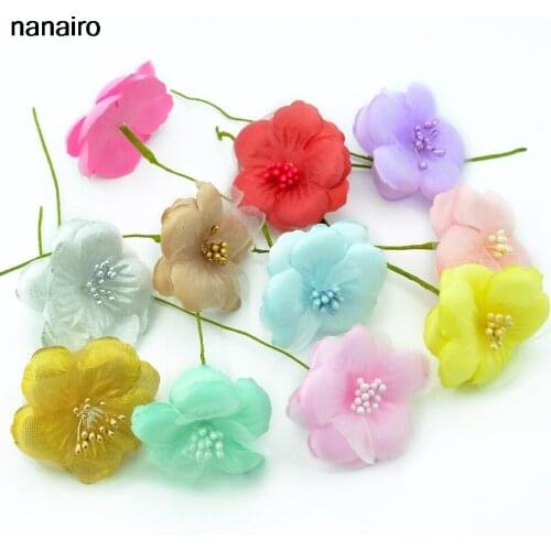 12pcs Silk Scrapbooking Mini Rose Artificial Corsage Flower Bouquet For Wedding Decoration DIY Wreath Craft Bridal Flowers