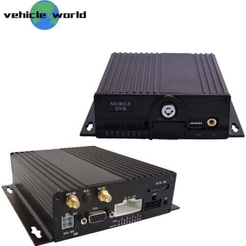 2.0MP AHD 1080P Dual SD Card School Bus Trailer Truck Taxi Car 4Ch GPS 3G 4G Mobile DVR