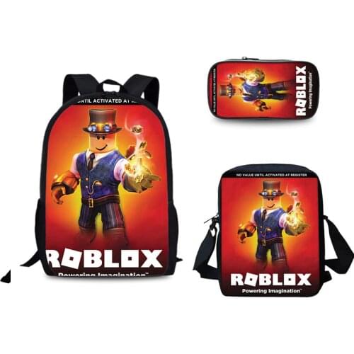 3 set Kids Popular Game Backpack Set New School Bags for Teenagers Boys and Girls Kids School Backpack