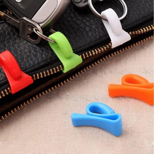 2pcs Holder Practical Clip Mini Hooks Storage Holder Rack Built-in Random Color ABS Portable Anti Lost Key Hook Multi Purpose