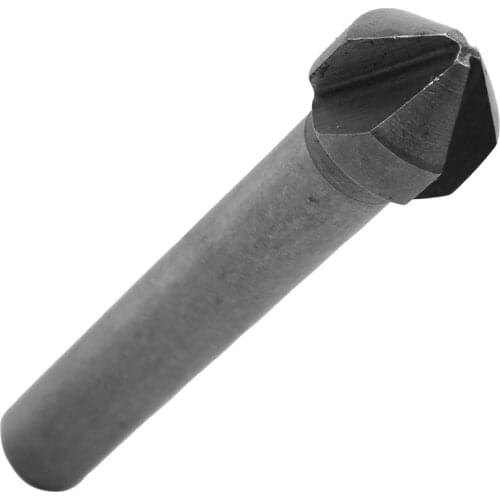 Round Shank 6Pcs/Set 3 Flute Three Edge Chamfer Chamfering End Mill Cutter Countersink Drill Bit