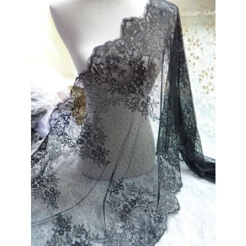 3M Chantilly Lace Trim French Gorgeous Eyelash Double Edge Lace Trim for Bridesmaid Capelet
