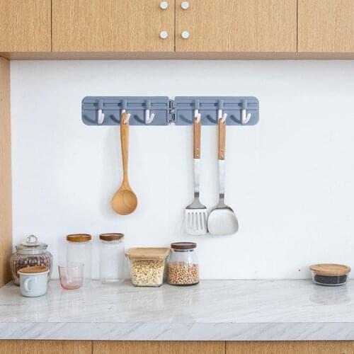 Clothes Hook Household Punch-Free ABS Wall Corner Hanger Hat Hook for Kitchen Clothes Hook