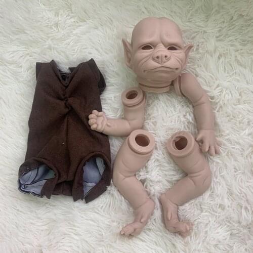 Full Limbs 19inch Robbie Reborn doll kit With cloth body Doll Kits the Werewolf lifelike soft touch fresh color DIY Reborn Kit