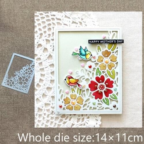 XLDesign Craft Metal Cutting Dies stencil mold Flower Background decoration scrapbook Album Paper Card Craft Embossing die cuts