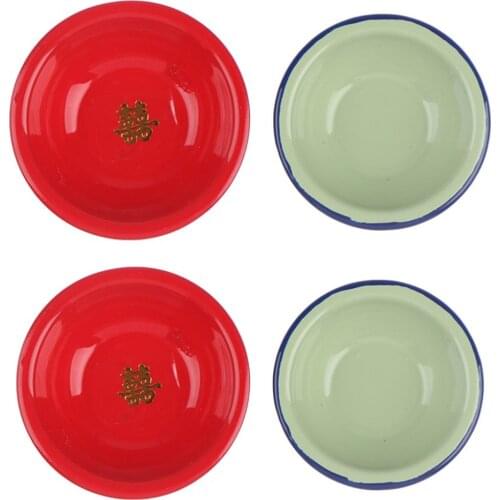 Mini Vintage Soup Pot Bowl Plate Simulation Model Furniture Toys For Doll House Decoration 1/12 Dollhouse Miniature Accessories