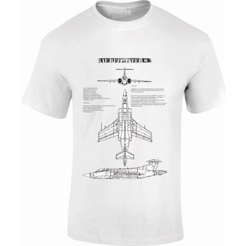 Men Designer Clothes O-Neck Hip-Hop Tops Tees T-Shirts FPBP204 Bae Blackburn Buccaneer Blue Prints Aircraft Fantasy Printshop