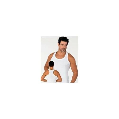Wide-strapped sport tank top for men 100% cotton natural soft and durable fabric texture absorbs sweat