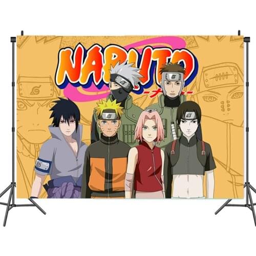 Naruto Hanging Cloth Cartoon Wall-hung Home Mural Background Wall Painting Party Background Wall Birthday Halloween Decoration