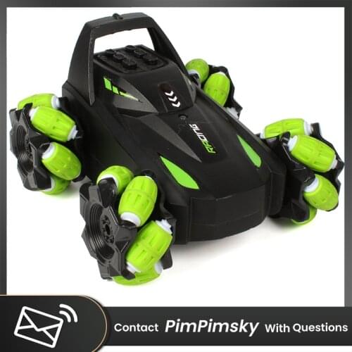 New RC Car 90° Standing Driving 360° Rotation Vehicle With Light Electric Remote Control Machine Stunt Car Kid Children Toys Boy
