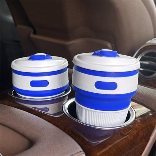 New Product Creative Telescopic Folding Coffee Cup Silicone Telescopic Water Cup Portable Outdoor Travel Folding Cup Gift