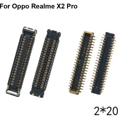 2pcs FPC connector For Oppo Realme X2 Pro LCD display screen on Flex cable on mainboard motherboard For Oppo Realme X 2 Pro