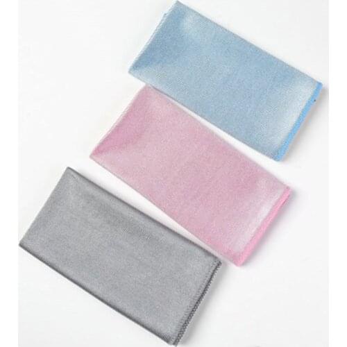 Wipe Glass Cloth 3 color Rag Cleaning No Trace Absorbable Window Car Rag Cleaning Towel Kitchen Cleaning Wipe Glass Cloth