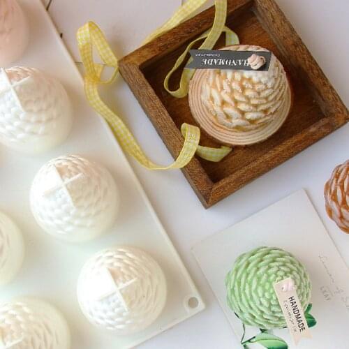 3D Pine Cones Silicone Mold DIY Handmade Candle Making Mold Aromatherapy Candles Chocolate Cake Baking Tools