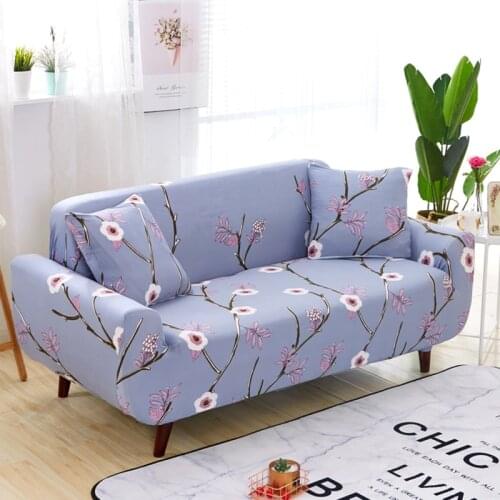 Elastic Spandex All-Inclusive Chinese Retro Printed Sofa Cover For Living Room Fashion Home Decoration 1 2 3 4 Seats