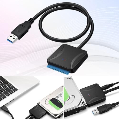 USB 3.0 to 2.5/3.5Inch IDE SATA Hard Drive Adapter HDD Transfer Converter Cable VDX99