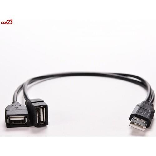 Usb Opladen Power Cable Cord Verlengkabel Usb 2.0 Een 1 Male Naar 2 Dual Usb Vrouwelijke Data Hub Power adapter Y Splitter Kabel