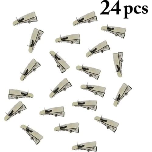 24Pcs Alligator Clip Multipurpose DIY Crocodile Clip Metal Clip For Christmas Party Decor Supplies Balloon Gift Decoration