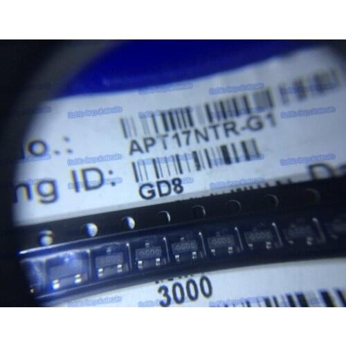 100PCS/LOT APT17NTR-G1 GD8 SOT23 480V HIGH VOLTAGE NPN TRANSISTOR