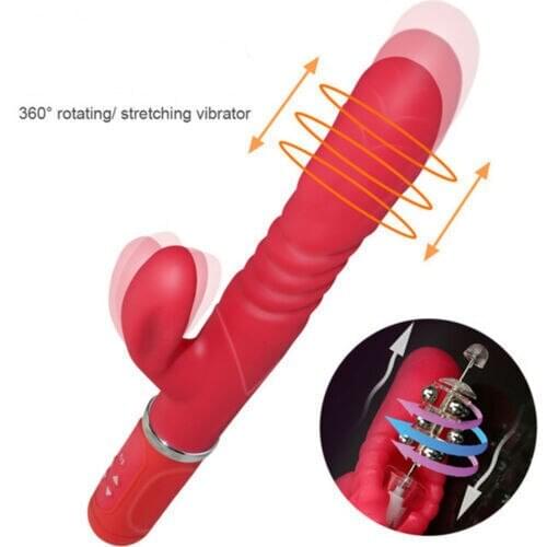 36 Speed Multispeed Thrusting Rabbit Vibrator Dildo G Spot Massager Female 100% Waterproof Adult Sex Toys