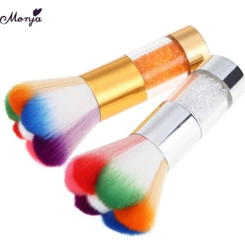 Diamond Nail Cleaning Brush Soft Nail Art For Acrylic & UV Gel Dust Cleaner Brush Manicure Pedicure Tool