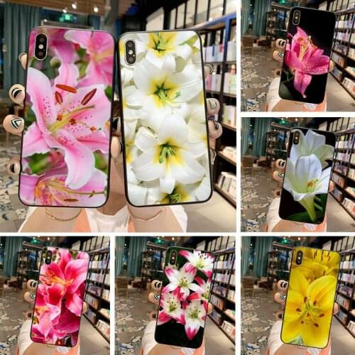 Lily Flowers Customer Phone Case for iPhone 11 pro XS MAX 8 7 6 6S Plus X 5S SE 2020 XR case