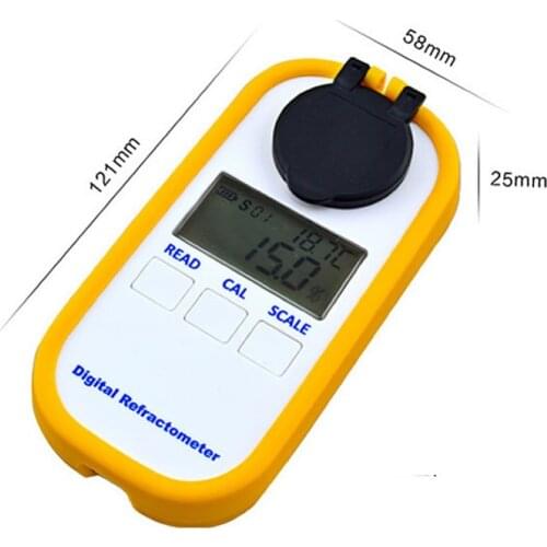 DR102 Digital Brix Refractometer Rubber Latex Release Agent Test Instrument 0-90% Food Beverage Sweetness Meter