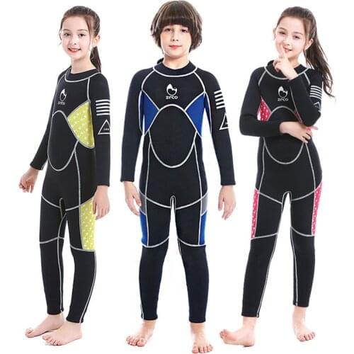 3mm Neoprene Surfing Wetsuit For Children Jellyfish Swimsuit Boys Girls Underwater Diving Suit Kids Scuba Swimwear Keep Warm
