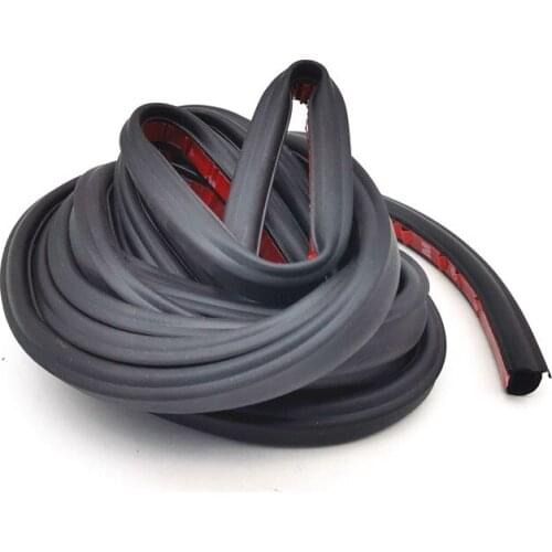 4M Black Sponge EPDM Car Door Moulding Seal Trim Rubber Sealing Strip Weatherstrip