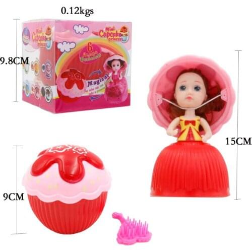 1 PC 9.8cm Cupcake Princess Doll Transformed Scented Beautiful Surprise Dolls Cartoon Novelty Girl Kids Birthday Gifts NTY0012