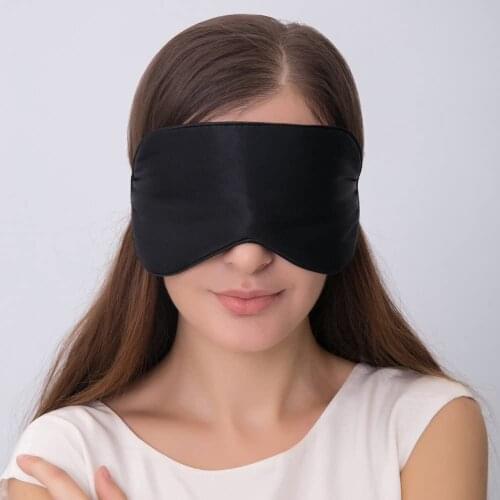 Natural Silk Sleep Mask Blindfold Super Smooth Night Sleeping Eyeshade Block Out Light Travel Eyepatch