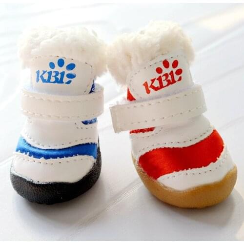 Outdoor Walking Small Dog Shoes Winter Warm Boots Paw Protector Snow Foot Accessory Waterproof Shih Tzu Defence Boots Factory