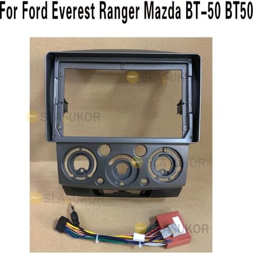 Car Audio Radio Panel Stereo Frame Fascia For Ford Everest Ranger Mazda BT-50 BT50 Facia Dashboard Mount Bezel Trim Kit