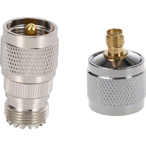 LBER N-Plug Male / SMA Connector Copper Socket Antenna Adapter & N-UHF UHF PL-259 Male Plug to N Type Female Jack RF Adapter