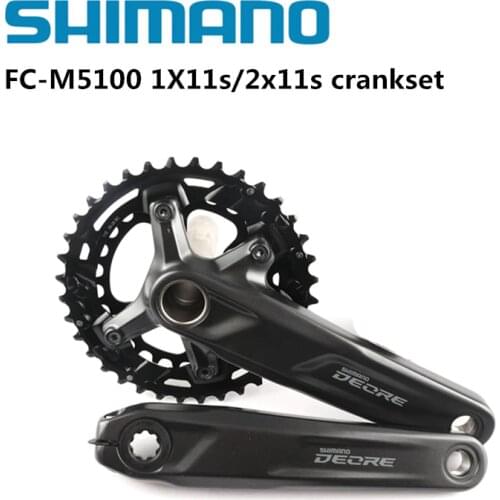 Shimano Deore M5100 Crankset 1x10s 11s 2x10s 11 Speed Mountain Bike Bicycle Crankset 96BCD 64BCD MTB Arm Crank 36-26T 32T BB52